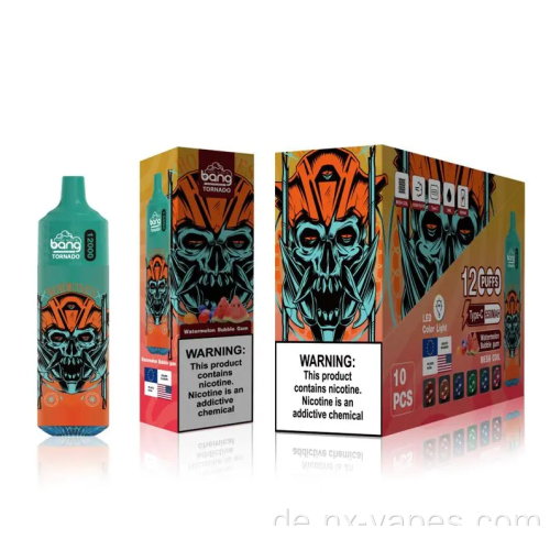Bang Tornado 12000 Puffs Einweg -Vape -Großhandel